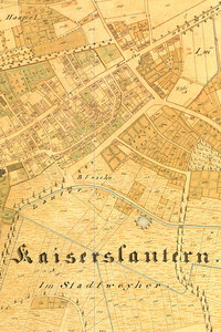 Ausschnitt aus der Kataster-Uraufnahmeblätter der Pfalz (1820-1848)